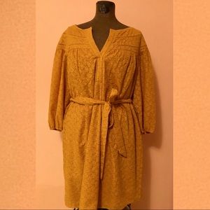Anthropologie Daniel Rainn Goldenrod Dress
